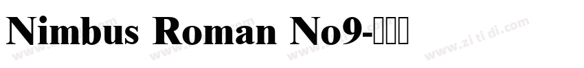 Nimbus Roman No9字体转换